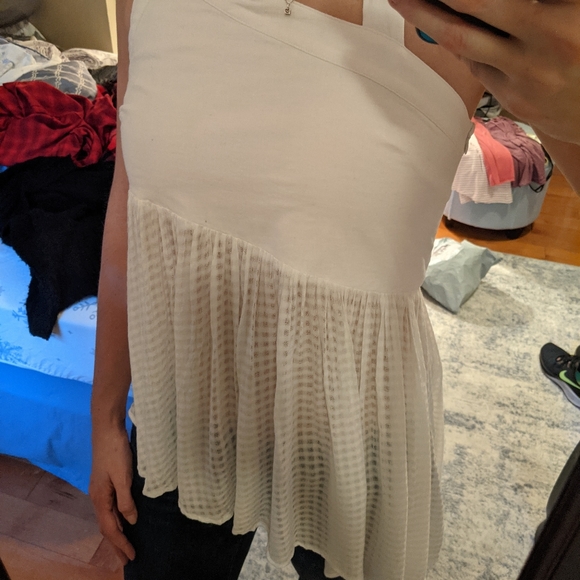 White asymmetrical Free People top - Picture 6 of 6